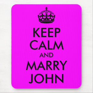 Bewahre Ruhe und heirate John Mauspad