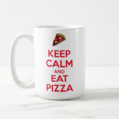 Bewahre Ruhe und iss Pizza 2 Kaffeetasse (Links)