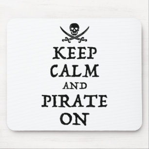 Bewahre Ruhe Und Piratisiere Funny Talk Like A Pir Mousepad