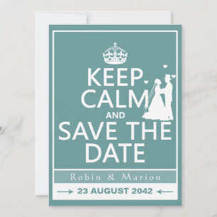 Bewahre Ruhe und sichere Dir das Datum (vollständi Save The Date