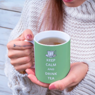 Bewahre Ruhe Und Trinke Tee Vintage Teetasse