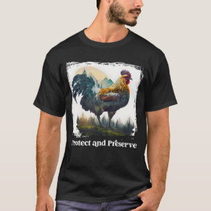 Bewahre und schütze Vintage National Park Henne F T-Shirt