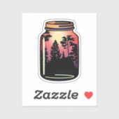 Bewahren Sie das einfachere Leben Aufkleber (Blatt)