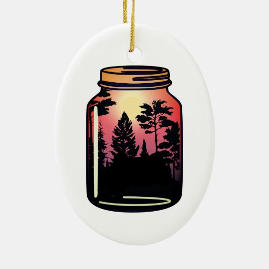 Bewahren Sie das einfachere Leben Keramik Ornament (Hinten)