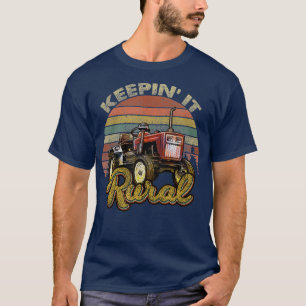 Bewahren Sie das ländliche, Vintage und gestörte D T-Shirt