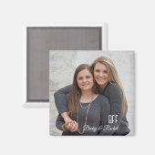 Bewahren Sie das Magnet der besten Freunde mit Fot (Vorderseite/Rückseite)