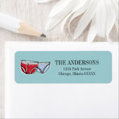 Bewahren Sie das Santa Underwear Adressetikett auf (Insitu)