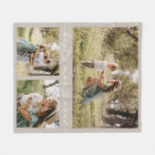 Bewahren Sie die beste Mama je Foto Beige Fleecedecke (Vorderseite (Horizontal))