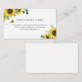 Bewahren Sie die Sonnenblumenschutzkarte Begleitkarte (Vorne/Hinten)