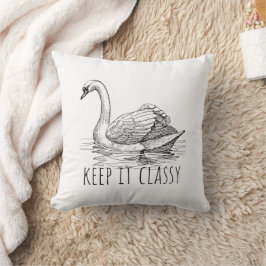 Bewahren Sie es klassisch eleganter Schwan Kissen