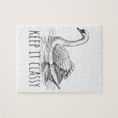 Bewahren Sie es klassisch eleganter Schwan Puzzle (Horizontal)