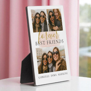 Bewahren Sie für immer die besten Freunde Foto Col Fotoplatte