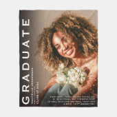 Bewahren Sie große Foto- und Zitat-Abschluss-Gesch Fleecedecke (Vorderseite)