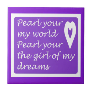 Bewahren Sie Ihre Welt als Mädchen meiner Träume a Fliese