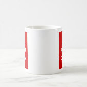 Bewahren Sie Ruhe Machen Sie Weiter Kaffeetasse (Mittel)