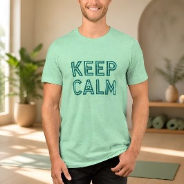 Bewahren Sie Ruhe Modernes Raumschiff Weltraumfors Tri-Blend Shirt