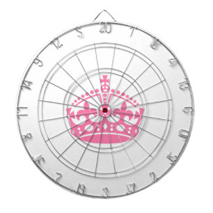 Bewahren Sie Ruhe rosa Siegeskrone Dartscheibe