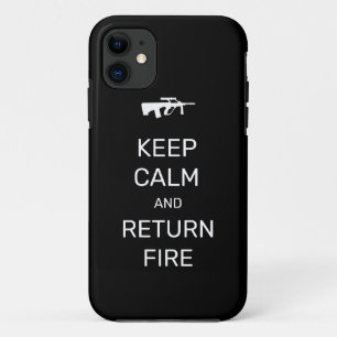 Bewahren Sie Ruhe und erwidern Sie das Feuer Case-Mate iPhone Hülle