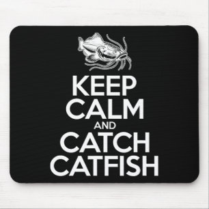 Bewahren Sie Ruhe und fangen Sie Fisch - Fischer a Mousepad