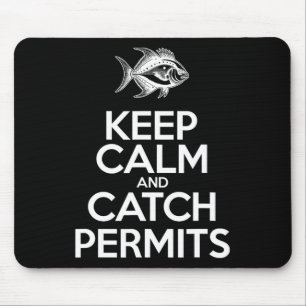 Bewahren Sie Ruhe und fangen Sie Fische - Angelsch Mousepad