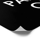 Bewahren Sie Ruhe und feiern Sie weiter Poster (Ecke)
