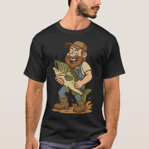 Bewahren Sie Ruhe und Fischen Sie Weiter - Lustige T-Shirt