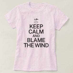 Bewahren Sie Ruhe und geben Sie dem Wind die Schul T-Shirt