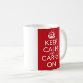 Bewahren Sie Ruhe und machen Sie weiter: Feuerwehr Kaffeetasse (VorderseiteRechts)