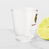 "Bewahren Sie Ruhe und Machen Sie Weiter" Löwe-Sho Schnapsglas (Links)