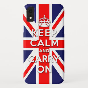 Bewahren Sie Ruhe und machen Sie weiter Union Jack Case-Mate iPhone Hülle