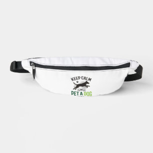 Bewahren Sie Ruhe und streicheln Sie einen Hund Vi Bauchtasche