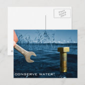 Bewahren Sie Wasser auf Postkarte (Vorne/Hinten)