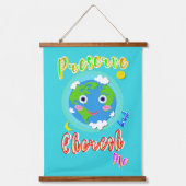 Bewahren und beerdigen Sie mich Wandteppich Mit Holzrahmen (Vorderseite)