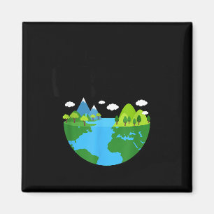 Bewahrt die Erde grün - Tag des Planeten Umweltbew Magnet