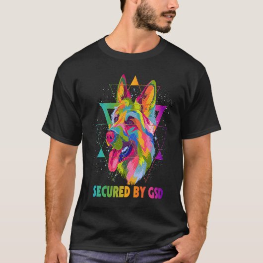 Bewahrt durch GSD German Shepherd Spaß Schäfer T-Shirt (Vorderseite)