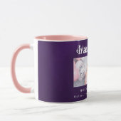 Bewährte Freunde - Namen des lila Fotos Tasse (Links)