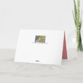 Bewährte japanische Aprikose-Blume Dankeskarte (Rückseite)