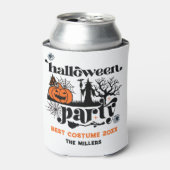 Bewährte Kostüme Retro Halloween-Party Einladung Dosenkühler (Kanne Vorderseite)