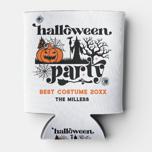 Bewährte Kostüme Retro Halloween-Party Einladung Dosenkühler (Vorderseite)