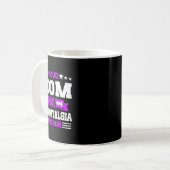 Bewährte Mama Krieger einer Fibromyalgie Bewusstse Kaffeetasse (Vorderseite Links)