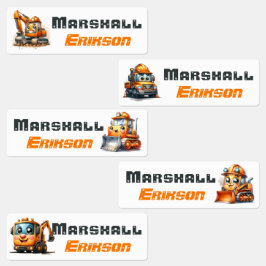 Bewährte Niedliche Konstruktionsbezeichnungen Etiketten