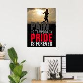 Bewährter Leid für immer Motivierend Poster (Heimbüro)