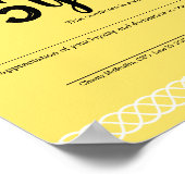 Bewährtes universelles Jubiläumszertifikat Poster (Ecke)