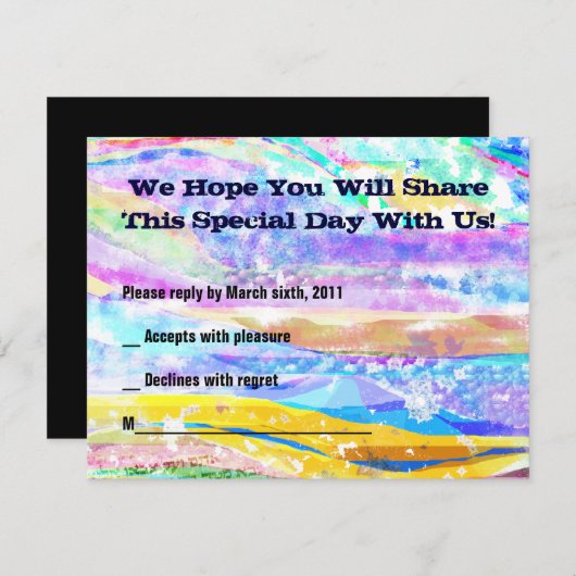 Bewahrung der Tora Bar Mitzvah Ermahnung RSVP Karte (Vorne/Hinten)