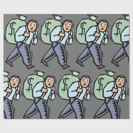 Bewahrung eines Geldbeutels Geschenkpapier (Flach)