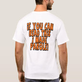 Bewährung T-Shirt (Rückseite)