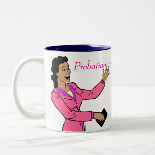 Bewährungshilfe- und Bewährungsüberwachungs-Humor- Zweifarbige Tasse