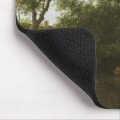 Bewaldete Flusslandschaft Mousepad (Ecke)