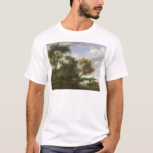 Bewaldete Flusslandschaft T-Shirt (Vorderseite)