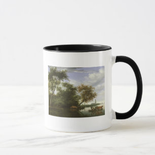 Bewaldete Flusslandschaft Tasse
